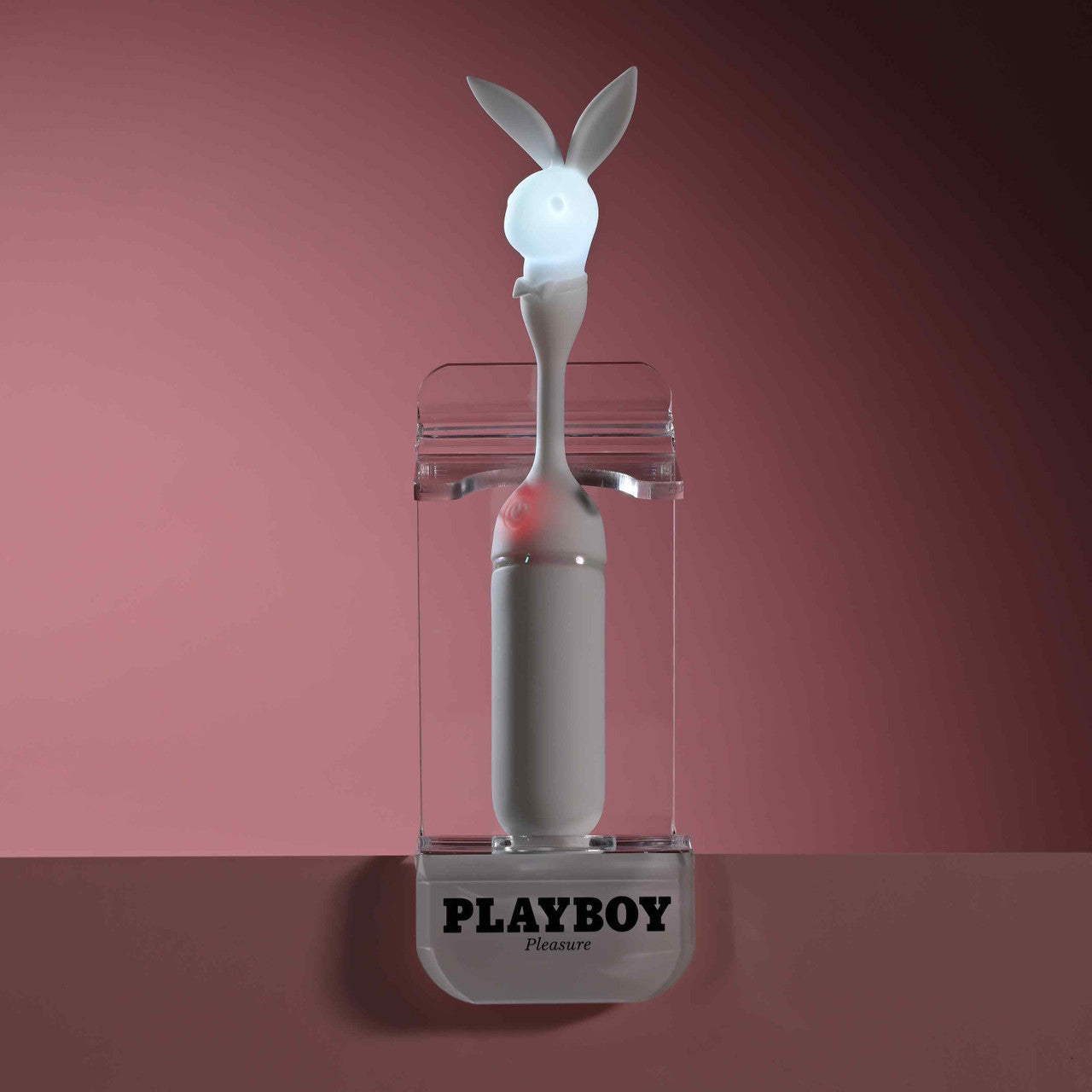 Playboy Lucky Charm White Dual-Ended Rabbit Vibrator