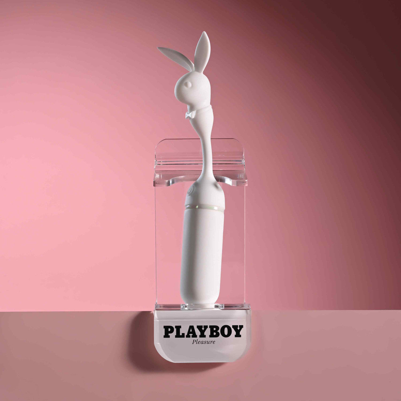 Playboy Lucky Charm White Dual-Ended Rabbit Vibrator