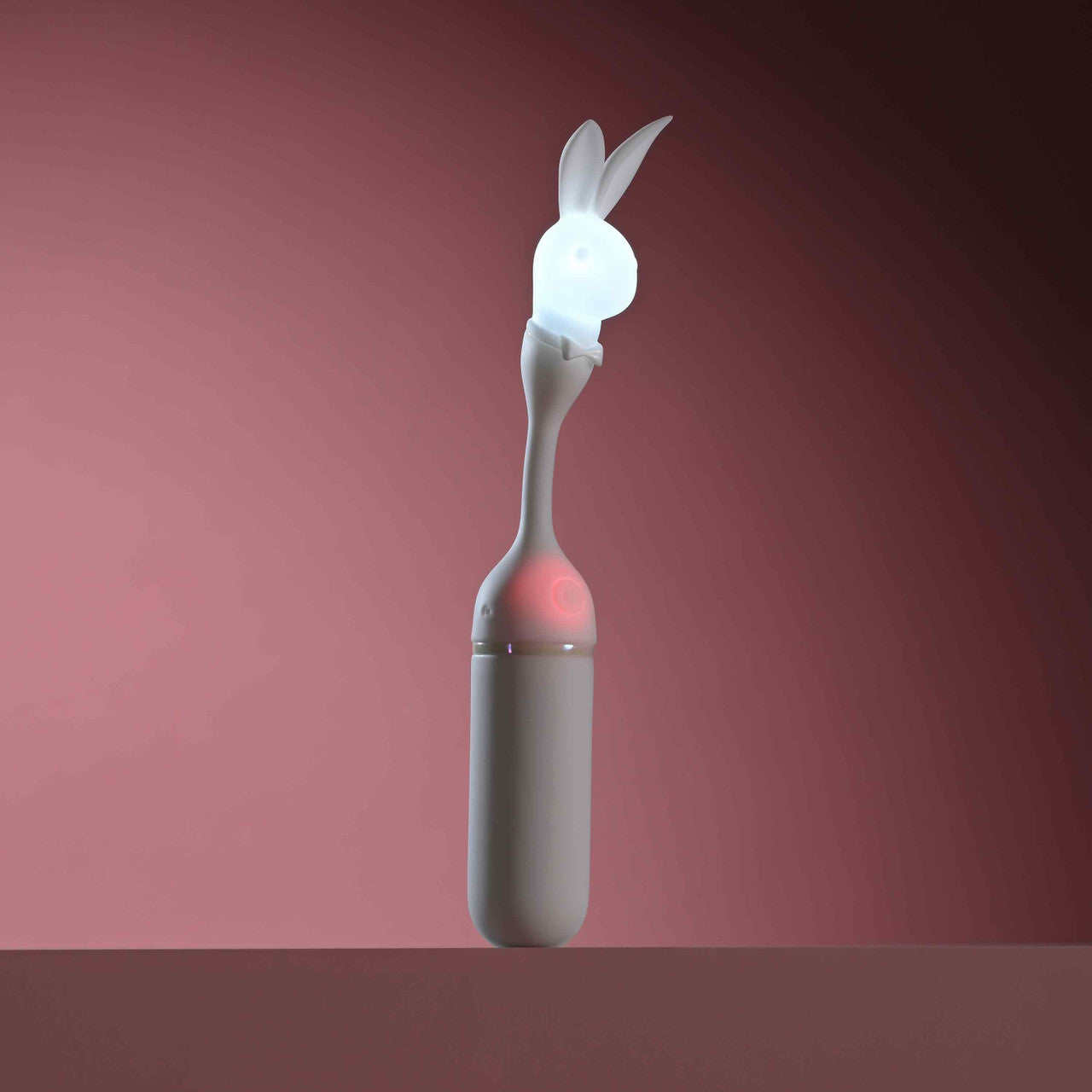 Playboy Lucky Charm White Dual-Ended Rabbit Vibrator