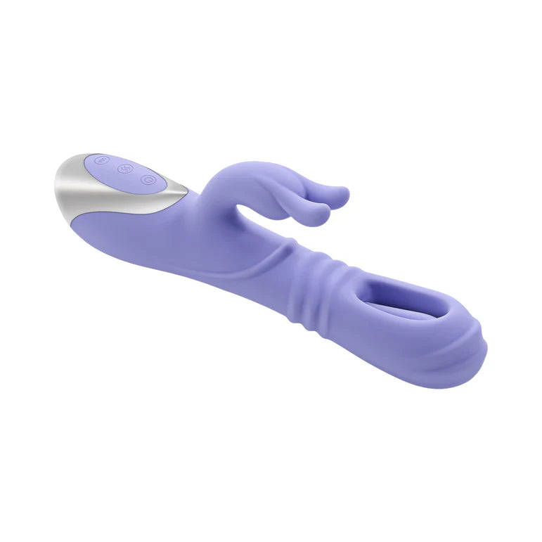 Playboy Tap Me In Lilac Dual Thrusting Rabbit Vibrator