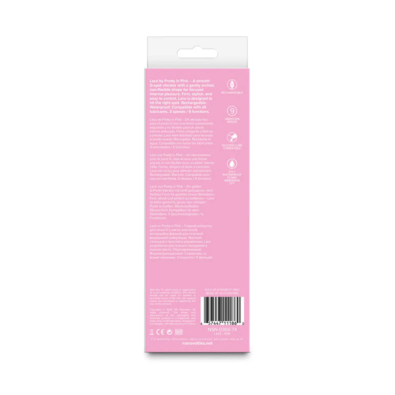 Pretty in Pink Lace Pink G-Spot Vibrator by NS Novelties