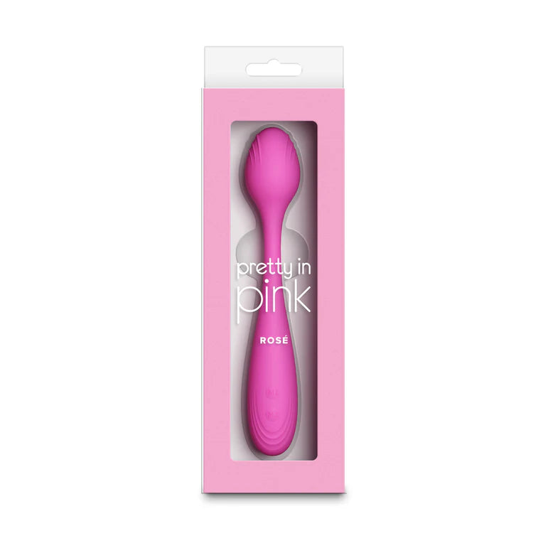 Pretty in Pink Rose Pink Dual Motor Poseable Vibrator