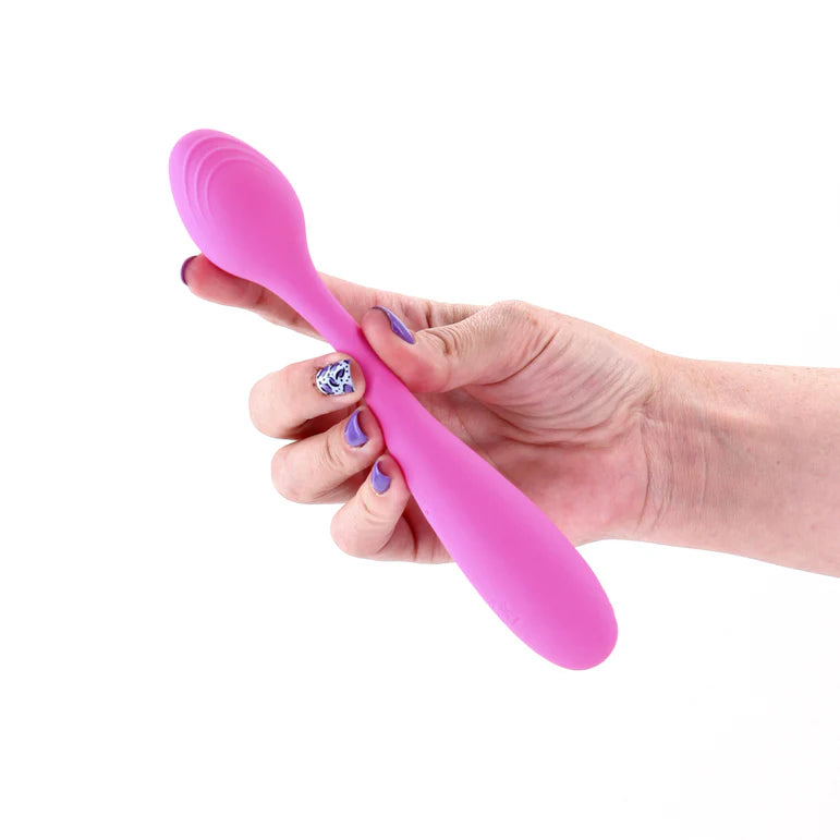 Pretty in Pink Rose Pink Dual Motor Poseable Vibrator