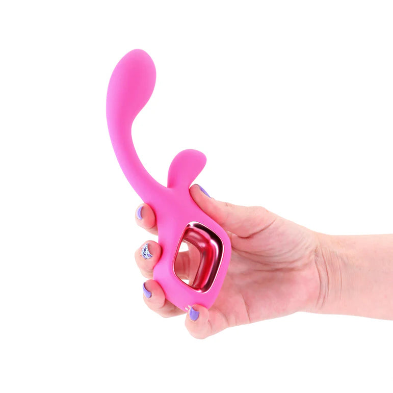 Pretty in Pink Velvet Pink G-Spot Rabbit Vibrator