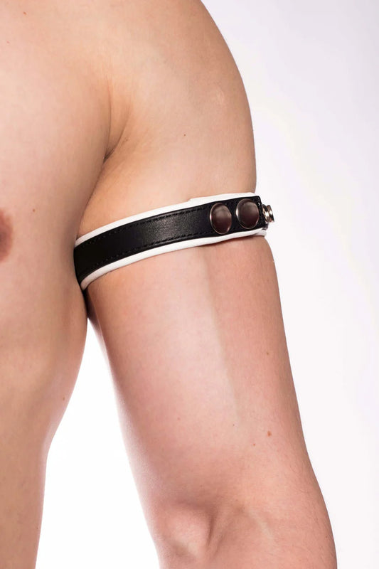 Prowler RED Bicep Band White