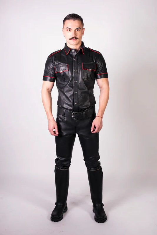 Prowler RED Leather Jeans Black 34 in.