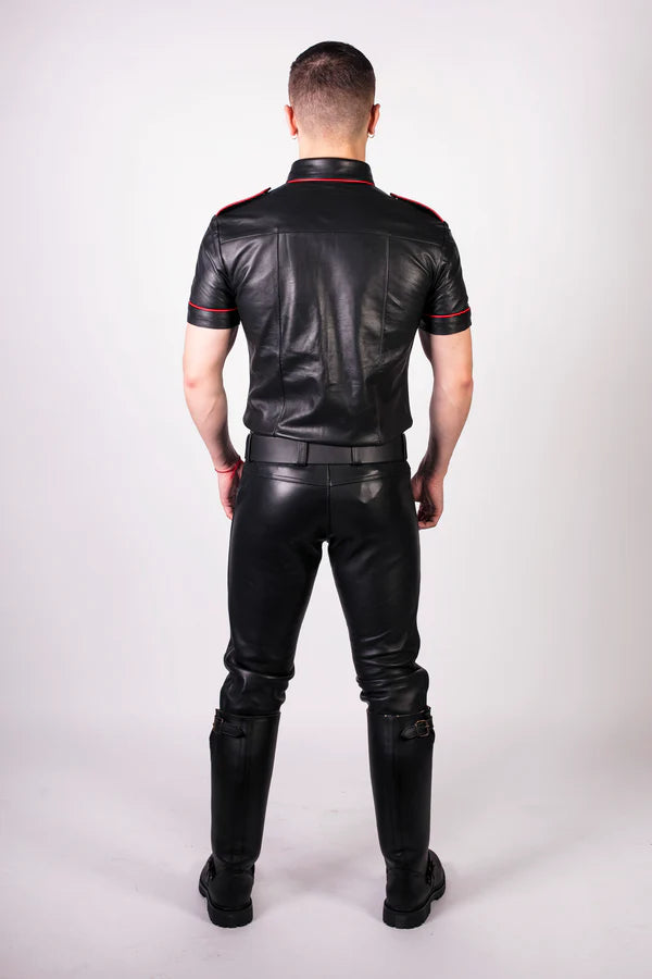 Prowler RED Leather Jeans Black 35 in.
