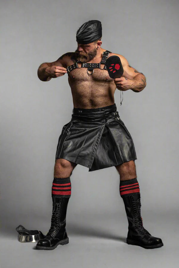 Prowler RED Leather Kilt Size 28-30