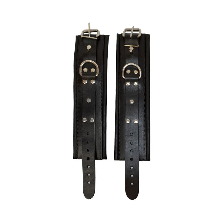 Prowler RED Leather Lockable Ankle Restraints L/XL