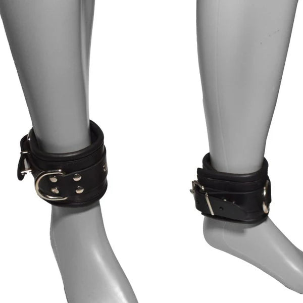 Prowler RED Leather Lockable Ankle Restraints S/M