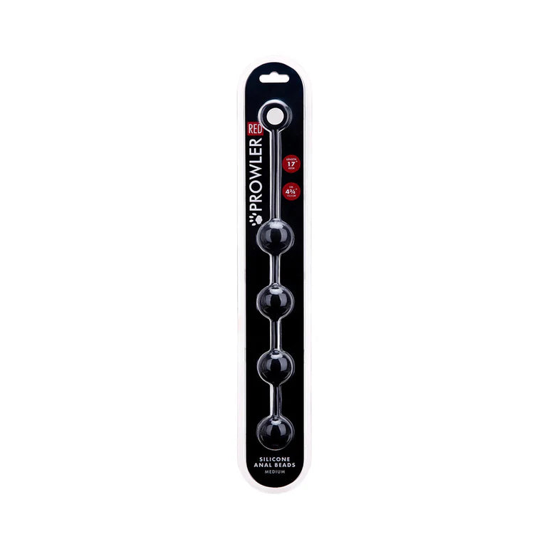 Prowler RED Medium Silicone Anal Beads