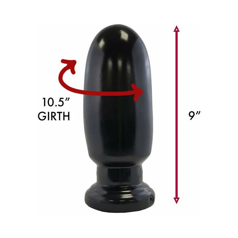 Prowler RED Thud 8 in. Anal Plug Black