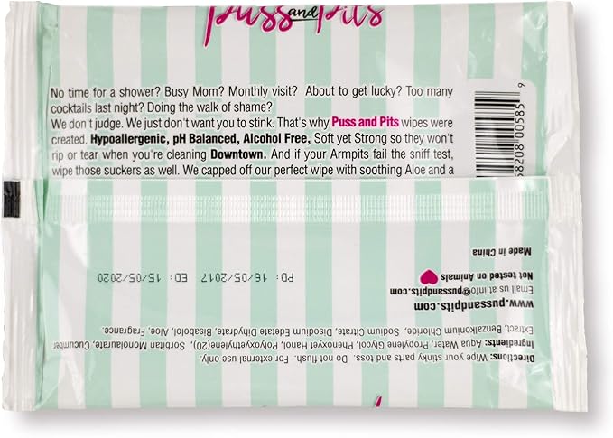 Puss and Pits Wipes 15-Pack