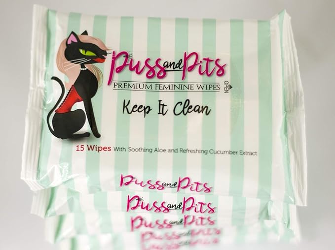 Puss and Pits Wipes 15-Pack