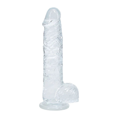 RealRock Realistic 5 in. Dildo with Balls Clear