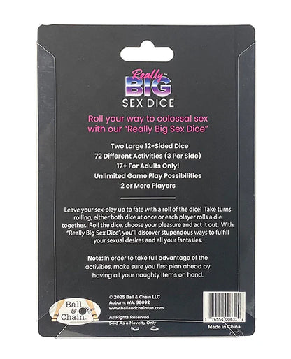 Really Big Sex Dice