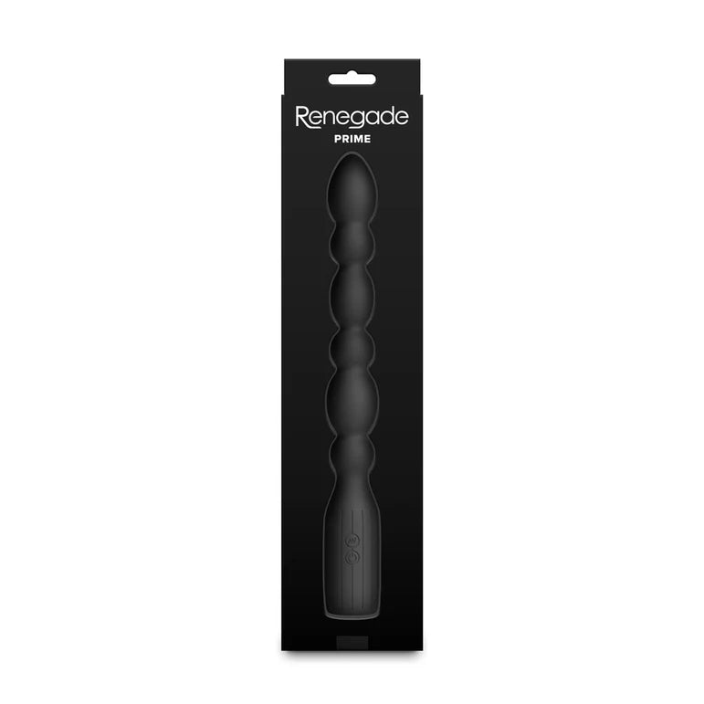 Renegade Prime Black Extra-Long Vibrating Beads by NS Novelties