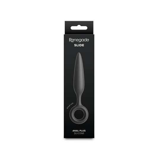 Renegade Slide Black Silicone Anal Plug by NS Novelties