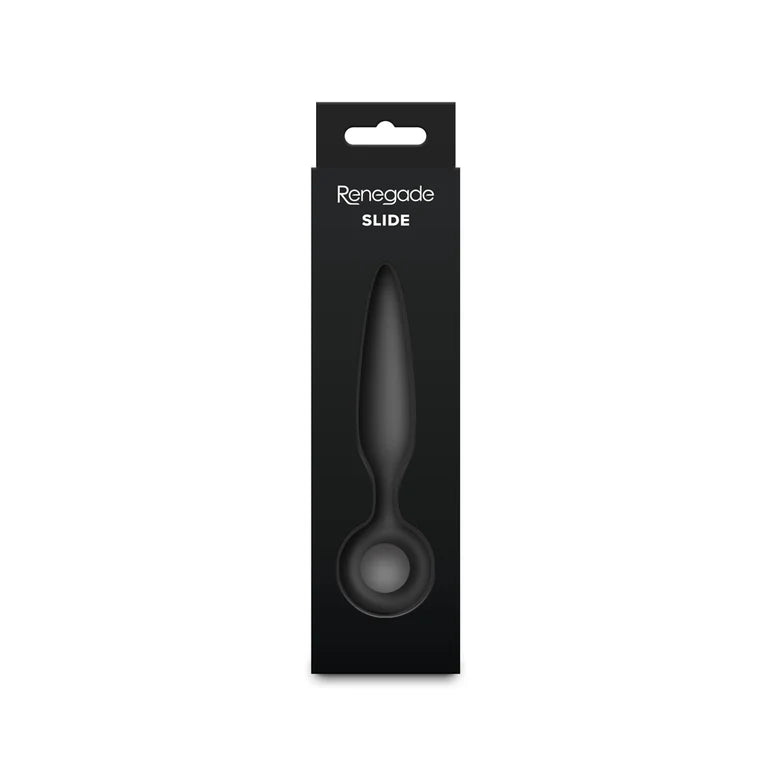 Renegade Slide Black Silicone Anal Plug by NS Novelties