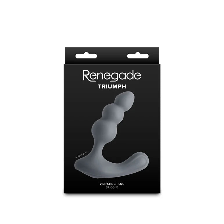Renegade Triumph Gray Vibrating Prostate Massager by NS Novelties