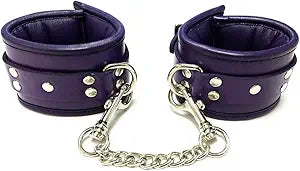 Rouge Padded Wrist Cuffs Black / Purple