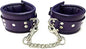 Rouge Padded Wrist Cuffs Black / Purple
