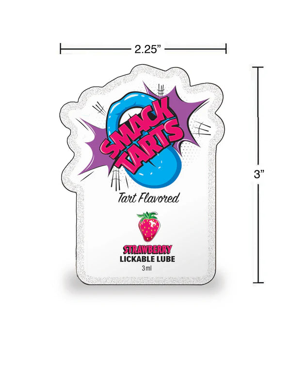 Smack Tarts Sour Strawberry Lickable Lube 3ml Pouch