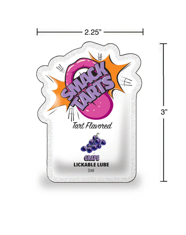 Smack Tarts Sour Grape Lickable Lube 3ml Pouch