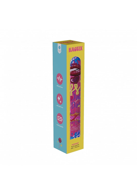 SLI Kaotix Pop Art Rechargeable Vibrator Pink