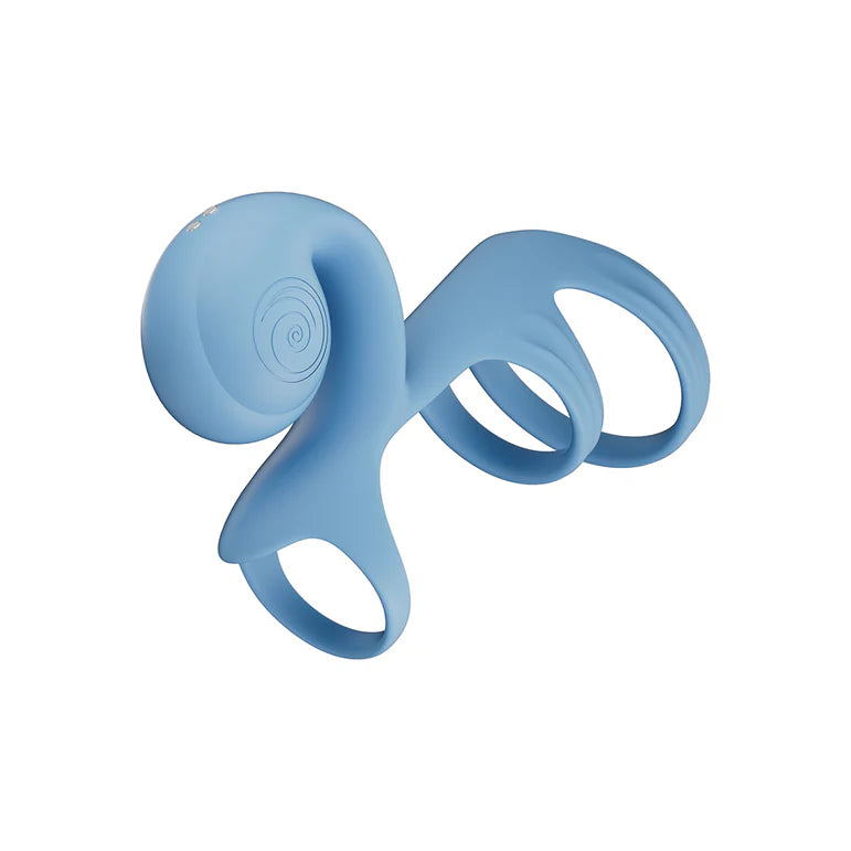 SVibe Snail JOVI Arc Couples Ring Blue Haze