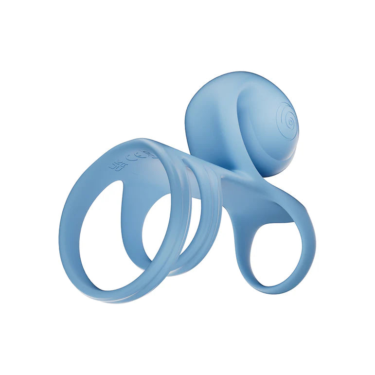 SVibe Snail JOVI Arc Couples Ring Blue Haze