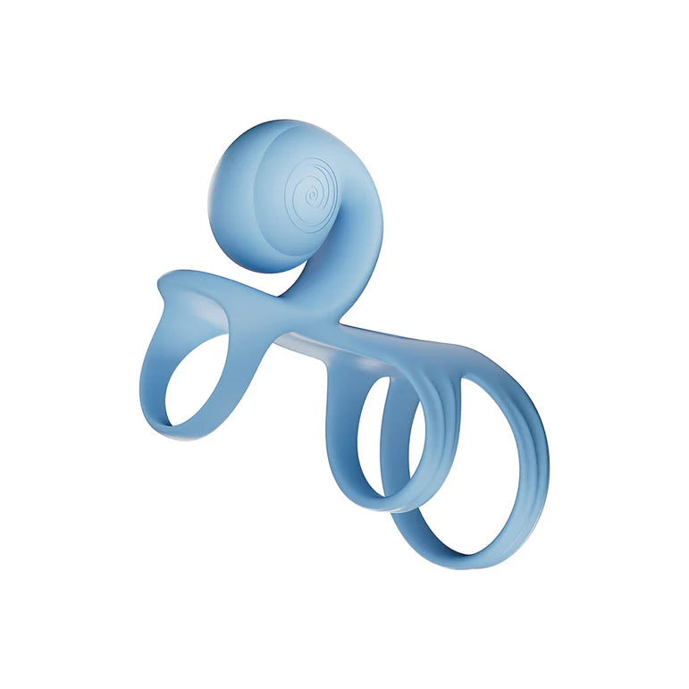 SVibe Snail JOVI Arc Couples Ring Blue Haze