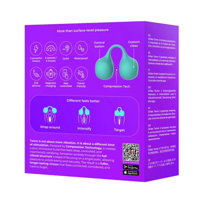 SVibe Snail Twinn Finger Vibrator Tiffany (App-Enabled)
