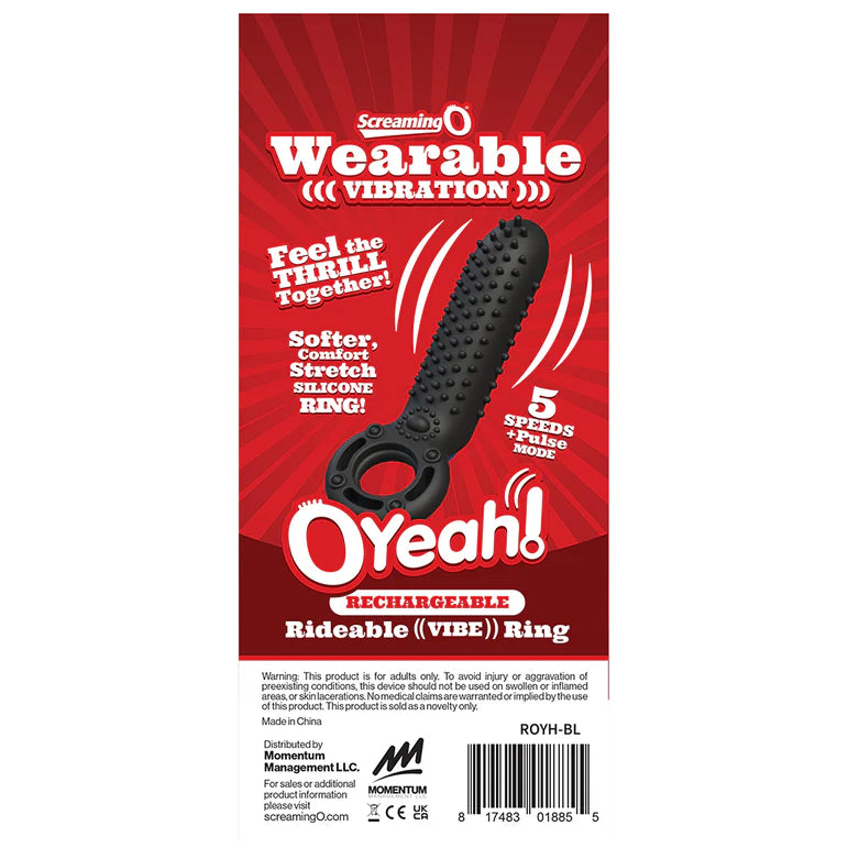 Screaming O Rechargeable O Yeah Silicone Black