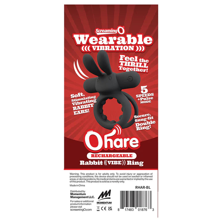 Screaming O Rechargeable Ohare Black