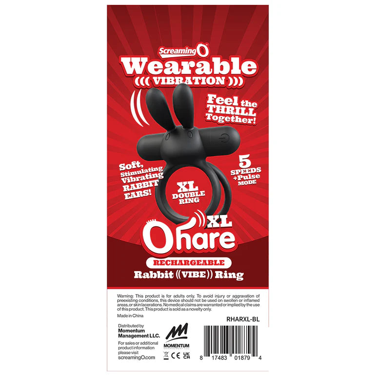 Screaming O Rechargeable Ohare XL Black