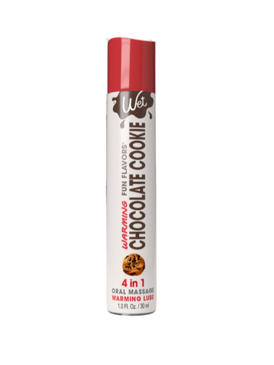 Wet Warming Fun Flavors - Chocolate Cookie - 4 in 1 Lubricant 1 Oz