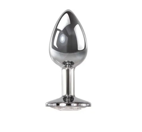 Adam & Eve Clear Gem Anal Plug Small
