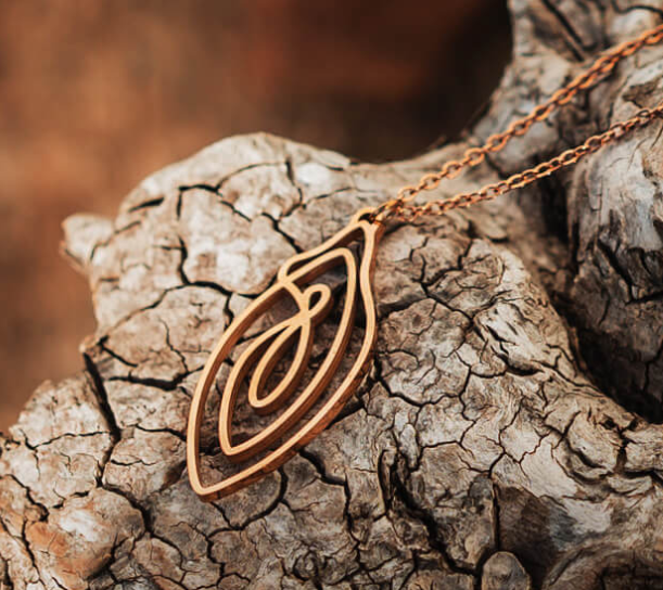 Biird Vulvii Vulva Necklace Rose Gold