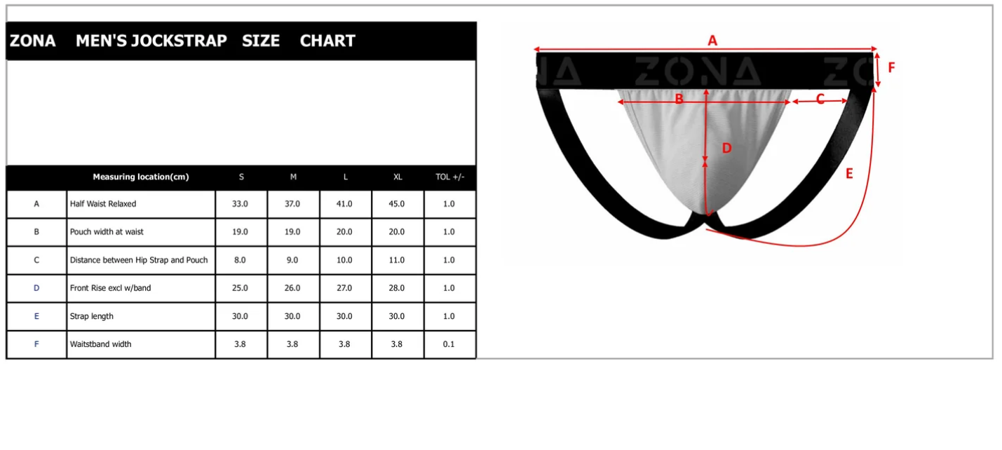 Gray Core Men’s Jockstrap by Zona – Athletic Support