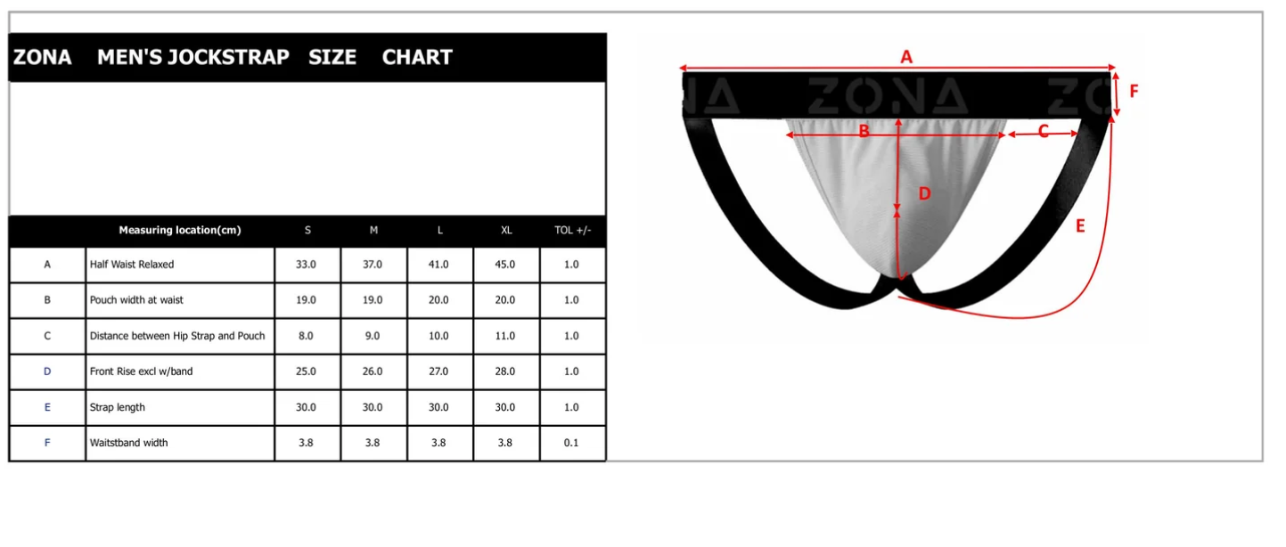 Black Edge Men’s Jockstrap HS007C by Zona