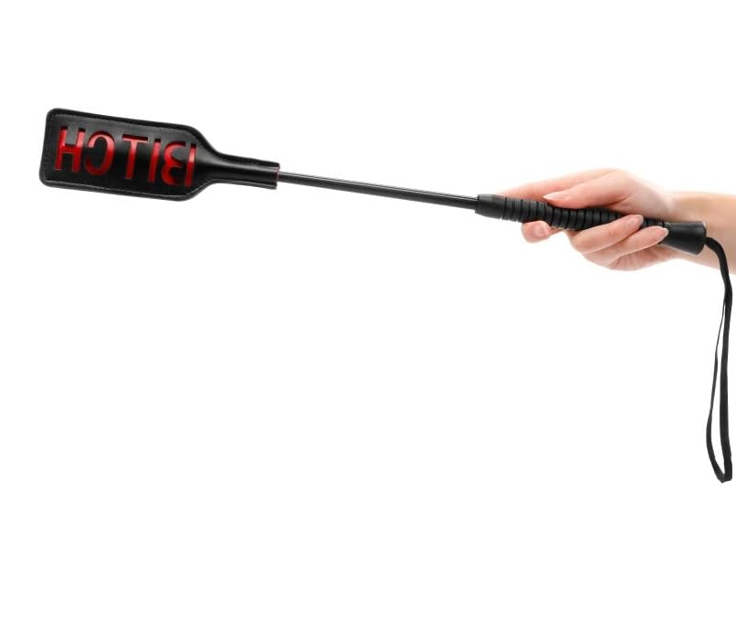 Ouch! 'Bitch' Crop Black Large