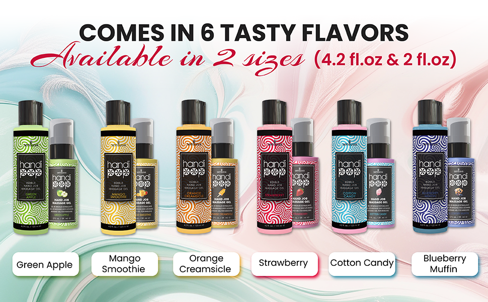 Sensuva HandiPop Edible Hand Job Massage Gel Orange Creamsicle 4.2 oz.