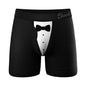 Shinesty The 009 Black Tuxedo Ball Hammock Pouch Underwear with Fly S