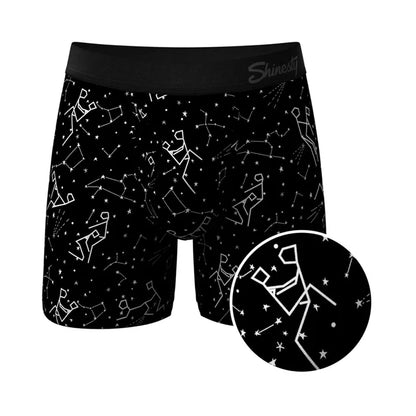 Shinesty The Big Bang Glow-in-the-Dark Constellation Ball Hammock Pouch Underwear with Fly M
