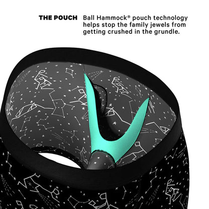 Shinesty The Big Bang Glow-in-the-Dark Constellation Ball Hammock Pouch Underwear with Fly XL