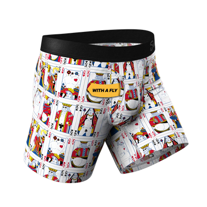 Shinesty The Bottomless Blackjack Vintage Playing Cards Ball Hammock Pouch Underwear with Fly XL