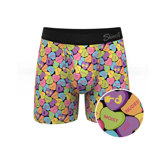 Shinesty The Candy Crush Candy Hearts Ball Hammock Pouch Underwear with Fly M
