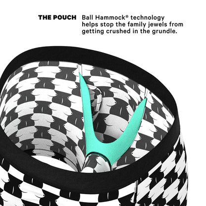 Shinesty The Chest Mate Checkered Ball Hammock Pouch Underwear with Fly 2XL