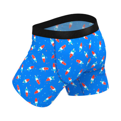 Shinesty The Popsicle Stick Apex USA Ball Hammock Pouch Underwear with Fly S